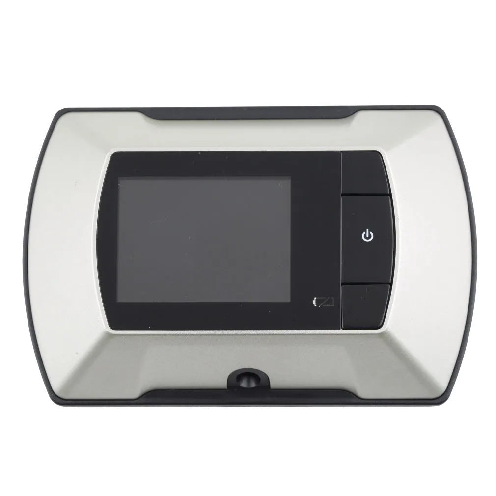 Wireless digital door peephole with indoor LCD monitor and outdoor camera for DIY installation.