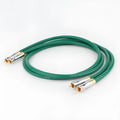 4-core shielded audio interconnect cable with silver-plated copper conductors and Budweiser RCA connectors