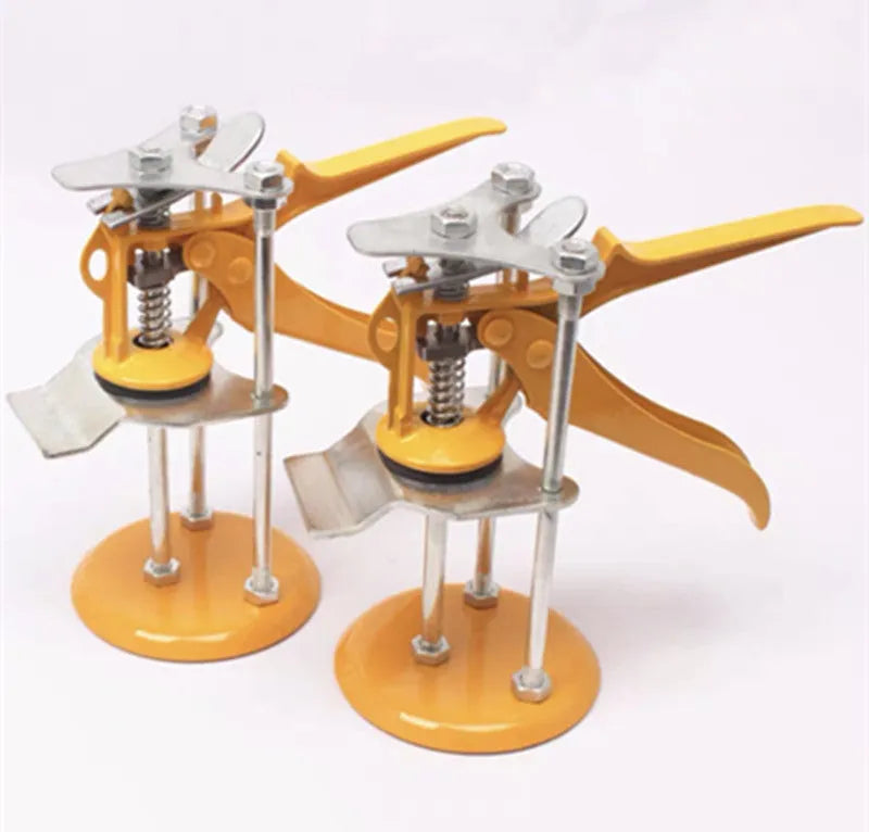 Metal alloy tile raising locator tool with height adjustment, shown at 23.5cm long.
