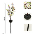 Solar-powered cherry blossom firework string lights for outdoor garden decoration