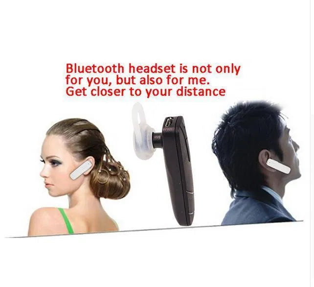 Black and white Bluetooth V4.1 wireless earphone headset with 10-metre range