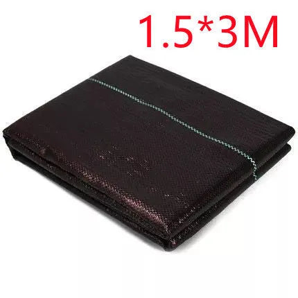 Black composite woven PE weed proof cloth ground cover fabric for greenhouse and garden