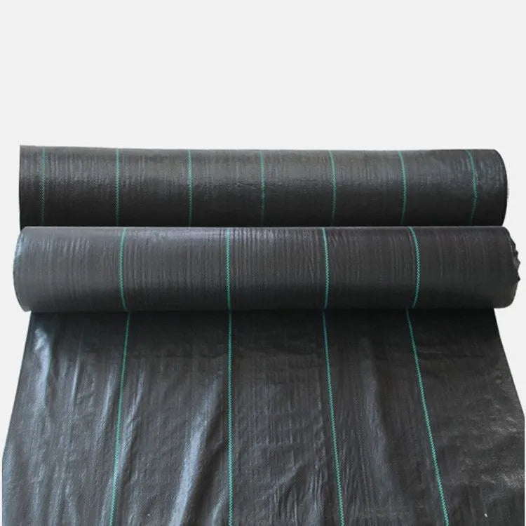 Black composite woven PE weed proof cloth ground cover fabric for greenhouse and garden