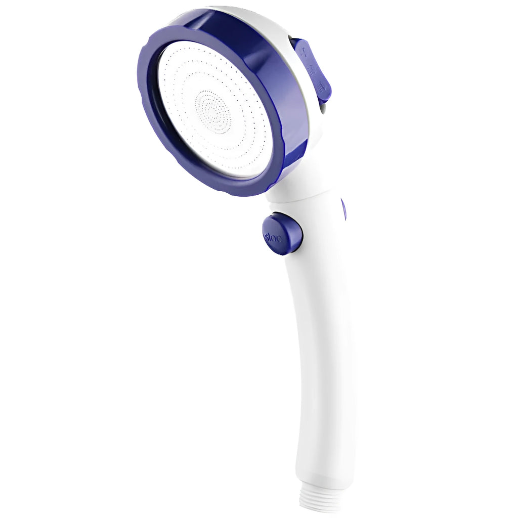 Handheld shower head with universal 4-point national standard interface in ABS plastic