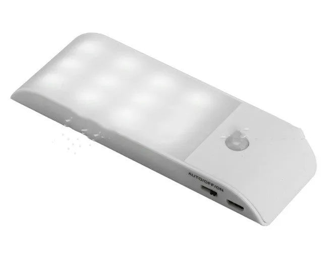 12 LED rechargeable human body night light with infrared sensor and PVC shade in new Chinese style