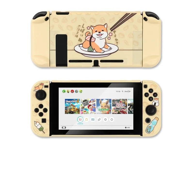 Nintendo Switch Lite protective case with PC hard shell and silicone grip housing