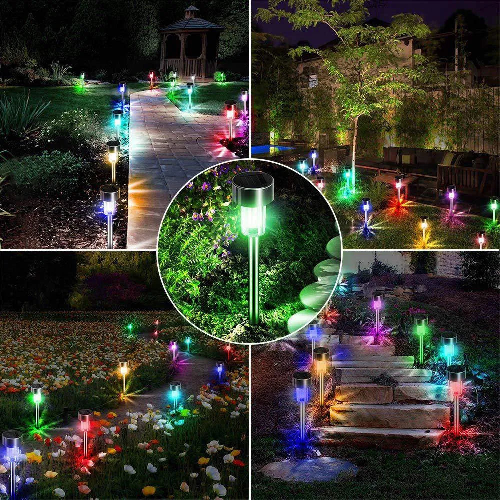 Stainless steel garden landscape light with pastoral design and LED lighting