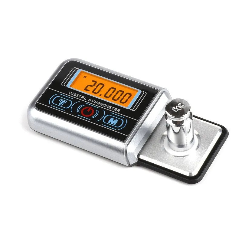 White electronic digital scale with 100g capacity and 0.005g accuracy for jewellery and turntable use.