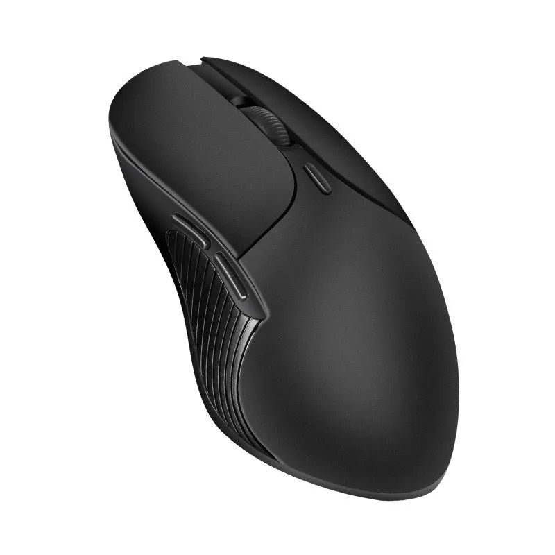 Blue wireless voice mouse with translation feature and voice control button