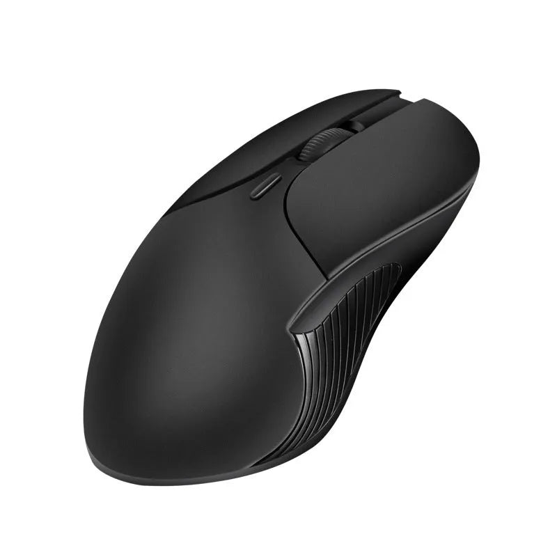 Blue wireless voice mouse with translation feature and voice control button
