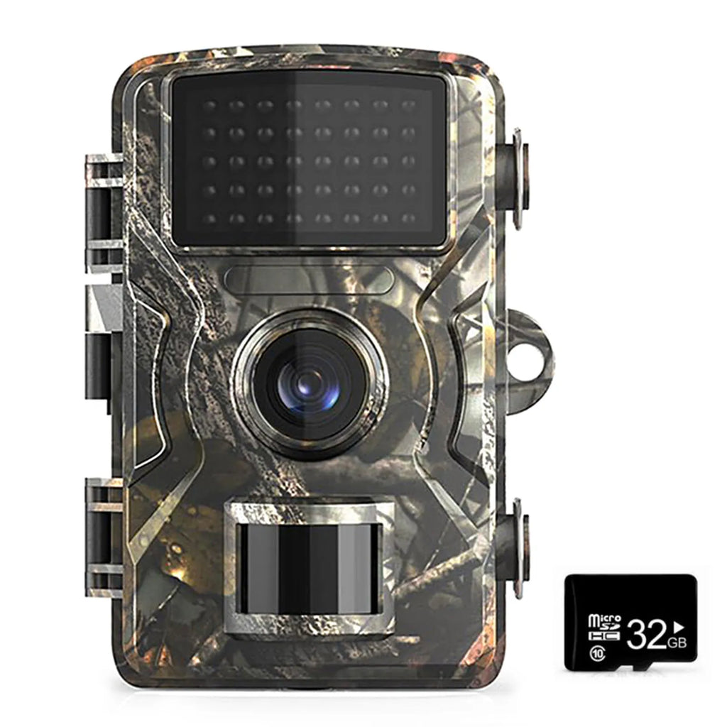 IP66 waterproof trail camera in camouflage colour for wildlife monitoring with 16 megapixel resolution