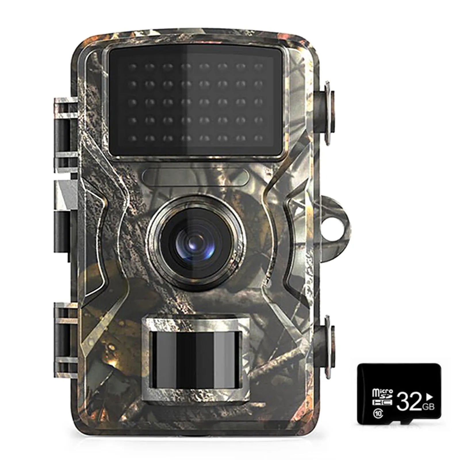 IP66 waterproof trail camera in camouflage colour for wildlife monitoring with 16 megapixel resolution
