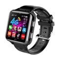 Children's smart watch with colour screen and silicone strap showing face recognition and Bluetooth calling functions
