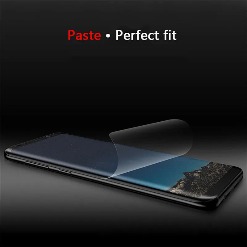 Purple light hydraulic film curved screen protector for Samsung phones