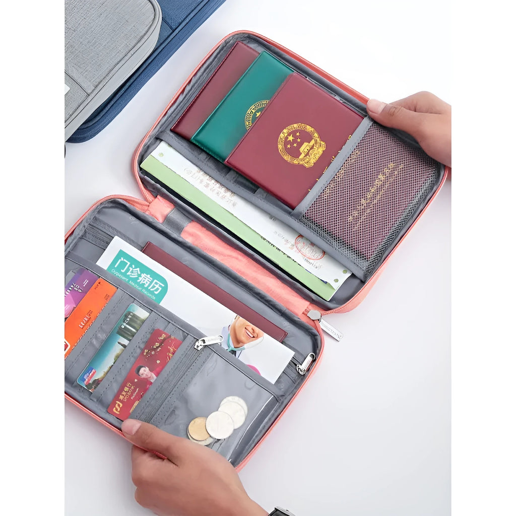 Waterproof travel passport cover in multiple colours and sizes for document protection