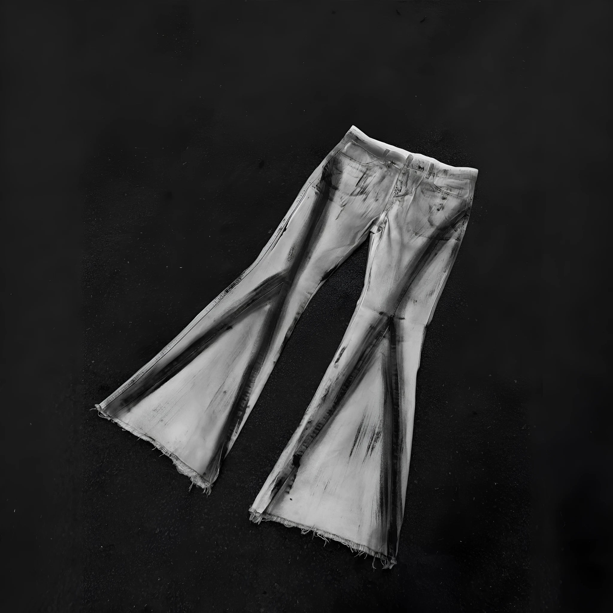 White mid waist cotton denim trousers with zip placket fly for teenagers in basic leisure style