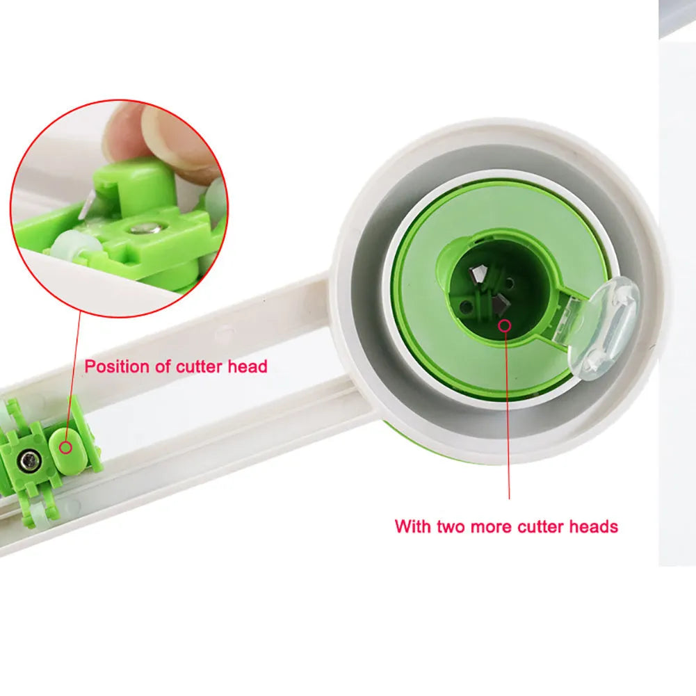 Orange plastic round paper cutter for A3 paper on colour box packaging