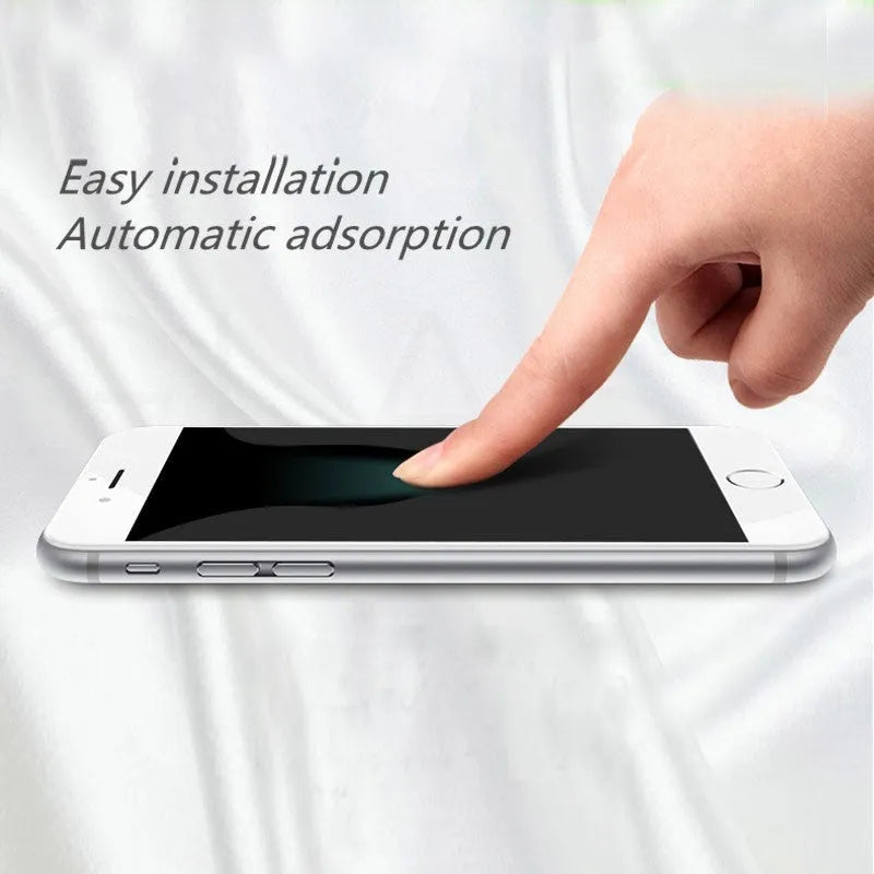 Tempered glass screen protector with 9H scratch resistance for smartphone display protection