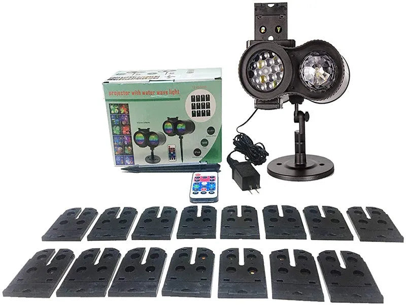 Outdoor double tube animated water pattern LED light with IP65 waterproof rating