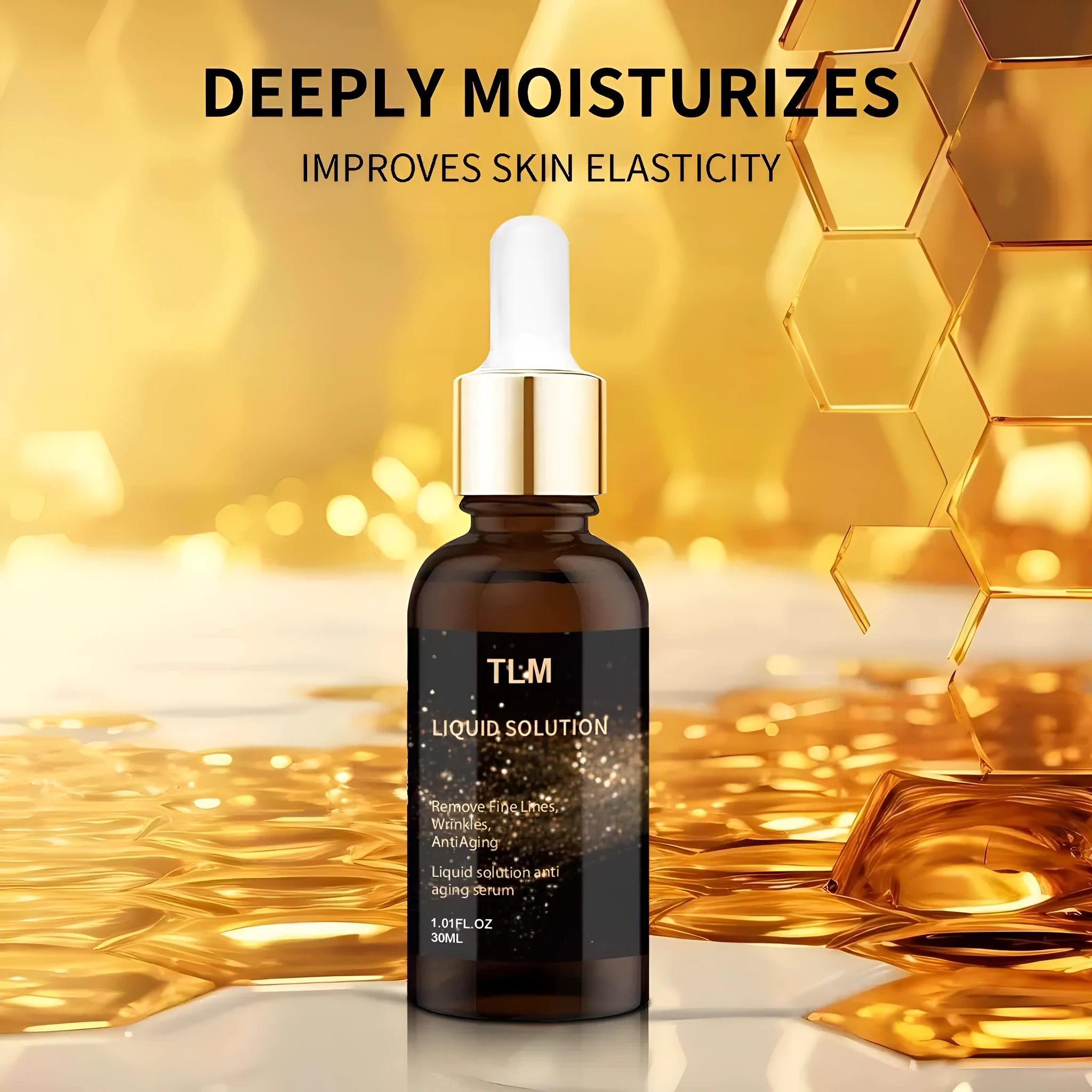 30 ml bottle of hyaluronic acid facial moisturising and nourishing care solution.