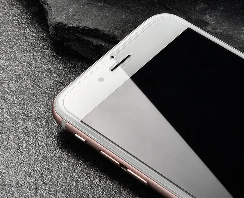 Tempered glass screen protector with 9H scratch resistance for smartphone display protection