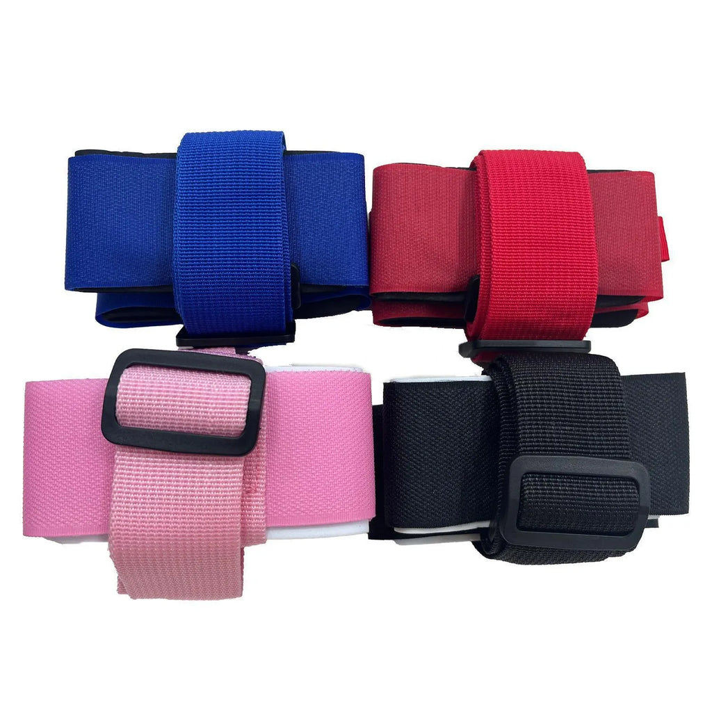 Adjustable skiing bandage shoulder strap with hook and loop fastening in four colour options
