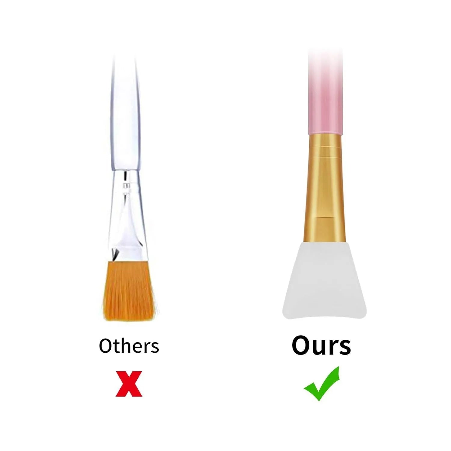 Reusable silicone face and body mask applicator spatula in various colours for applying clay and mud masks.