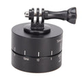 Lapse 360-degree auto rotate camera tripod head for GoPro and DSLR cameras