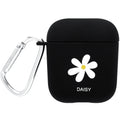 PC AirPods case cover with decorative designs in black and pink colour options