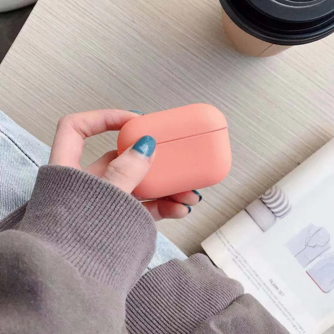 AirPods Pro plastic protective case in multiple colour options including black, pink, green and blue