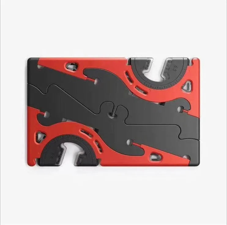 Plastic card style mobile phone desk holder shown in multiple colour options.