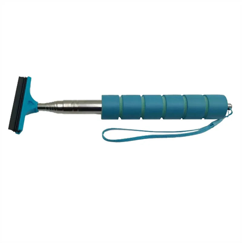 Car rearview mirror retractable wiper with stainless steel arm and rubber blade in multiple colours