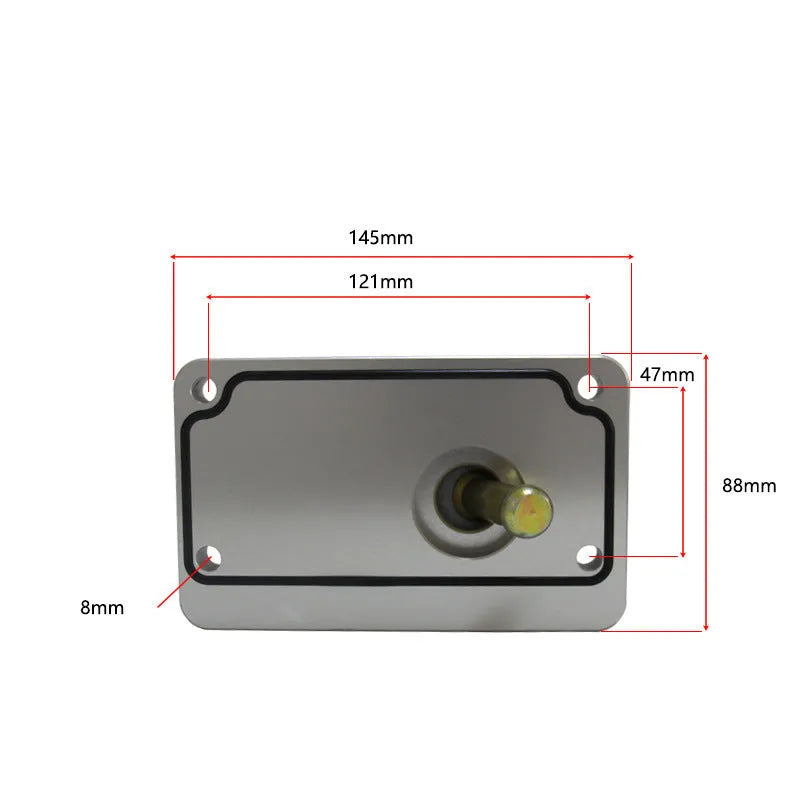 Silver aluminium gear shift lever for Horton car models