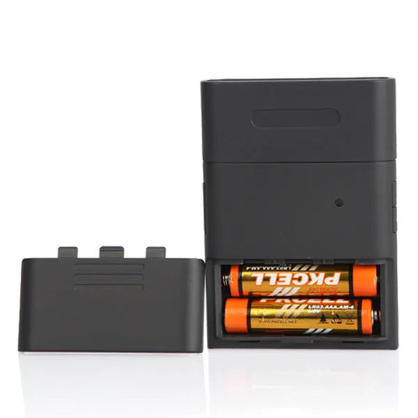 Black At-838 personal breath alcohol detector unit for testing BAC levels.