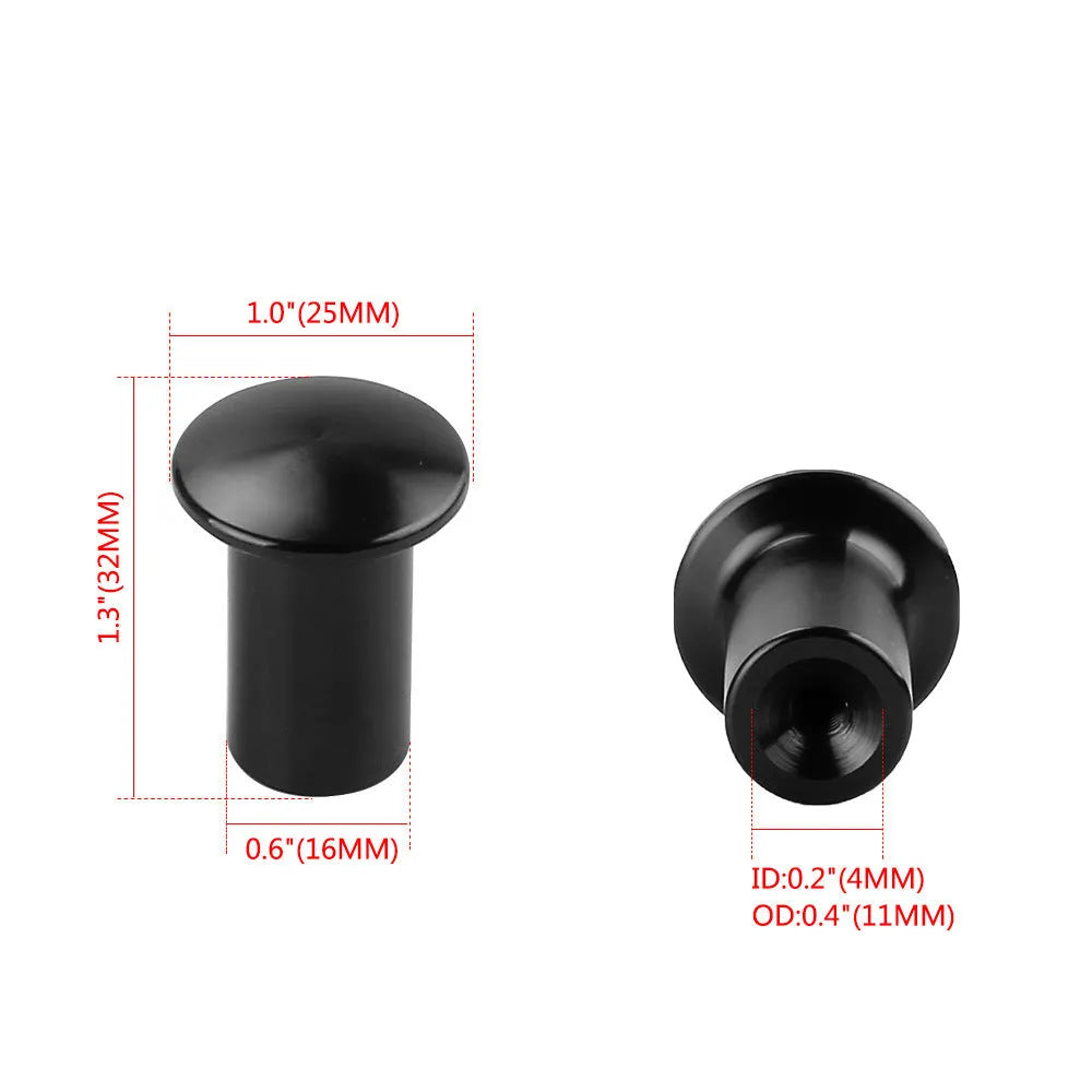 Aluminium alloy handbrake cap for hydraulic systems in black, blue, gold, red, or silver