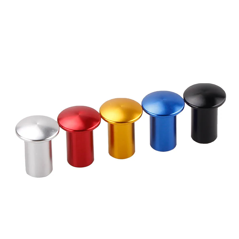 Aluminium alloy handbrake cap for hydraulic systems in black, blue, gold, red, or silver