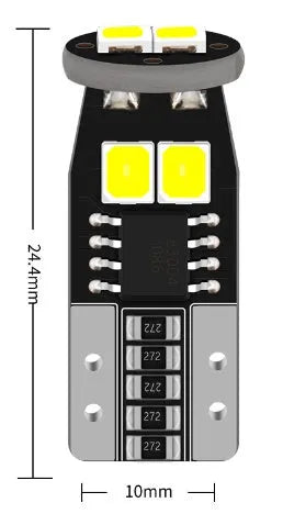 Small LED car licence plate reading light with fibreboard construction