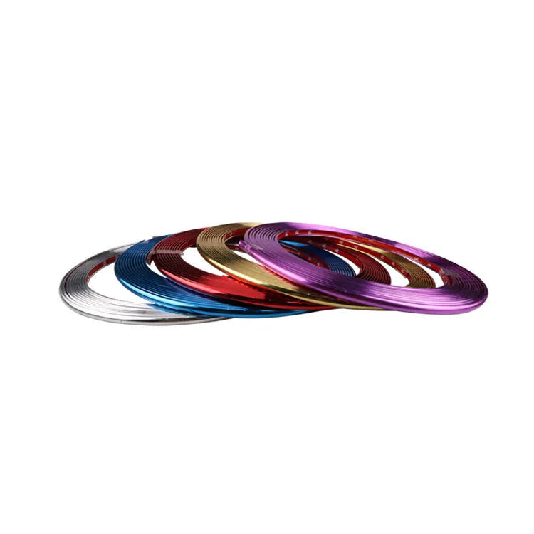 Galvanised purple PVC wheel trim roll for car rim protection and decoration