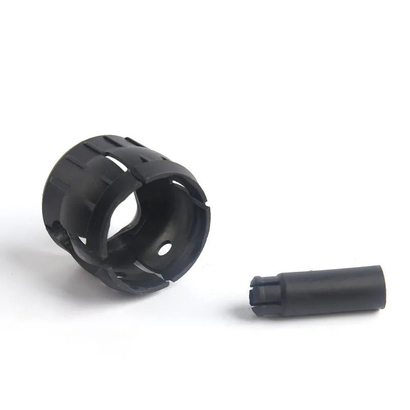 Black plastic gear lever accessory set for Vauxhall Opel Saifeili, dimensions 3cm by 2cm by 1cm.