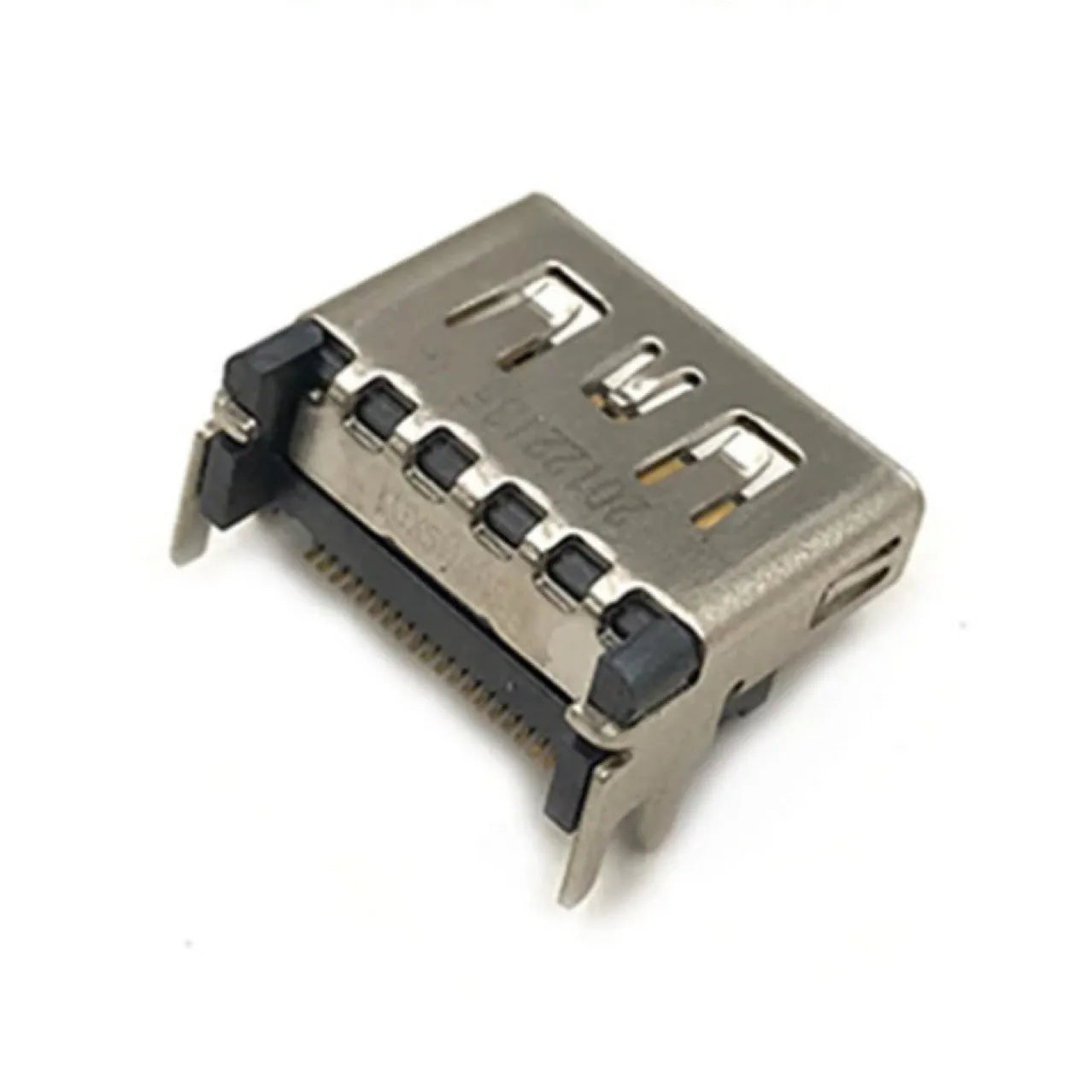 Silver metal HDMI interface socket for gaming console repair and port replacement