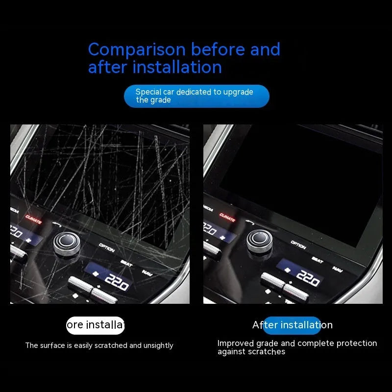 Transparent TPU protective film for BMW 3 Series centre console and gear shift area