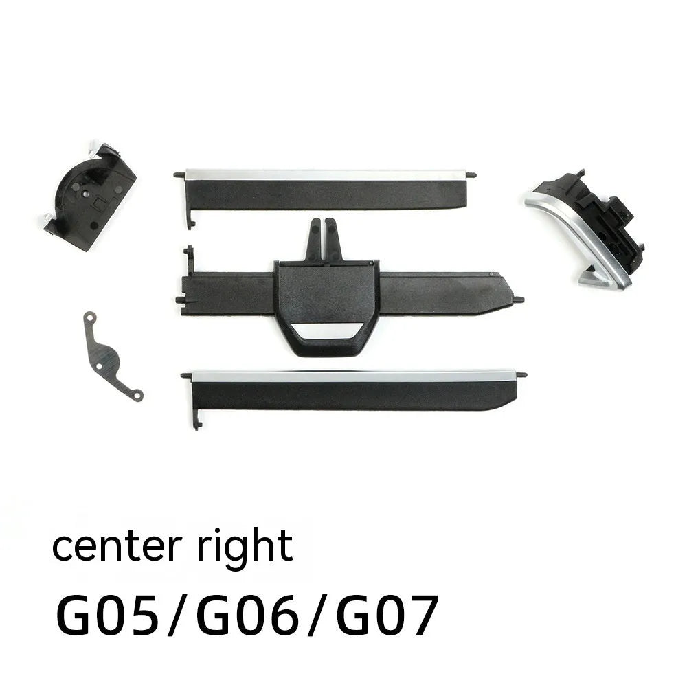 BMW centre dashboard air vent trim for G05 X5 G06 X6 G07 X7 models in black plastic