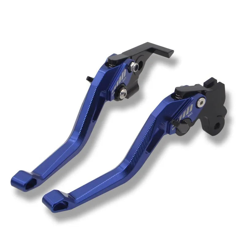 Universal motorcycle two-finger labour-saving metal clutch lever in assorted colours.