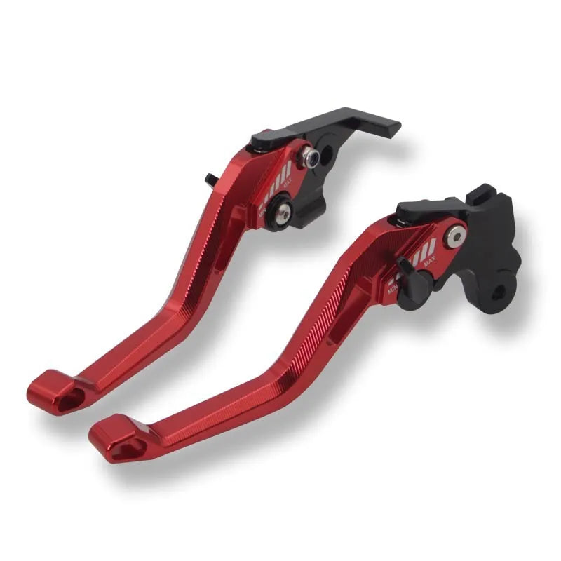 Universal motorcycle two-finger labour-saving metal clutch lever in assorted colours.