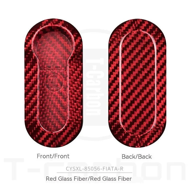 Xiang carbon fibre and glass fibre replacement car key shell sets in Black, Red, and Silver Black colours.