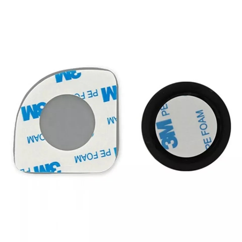 White glass car rearview mirror with adjustable 360-degree rotation for blind spot coverage