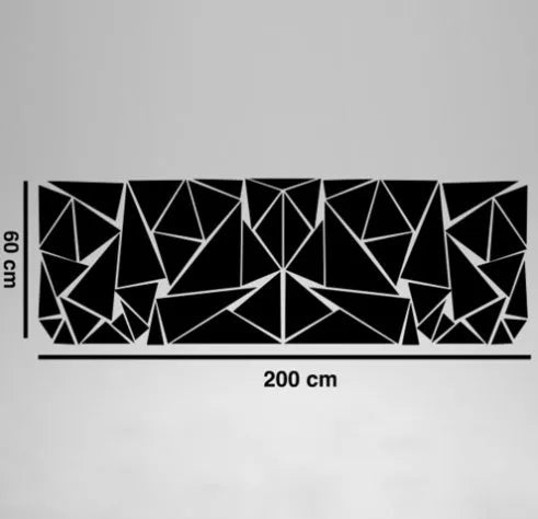 200x60cm car vinyl waistline wheel stickers in black, white, red, yellow, blue colour options