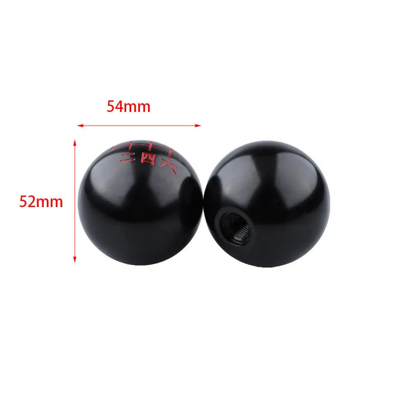 Aluminium alloy car gear shift head in five colour options for manual transmission vehicles