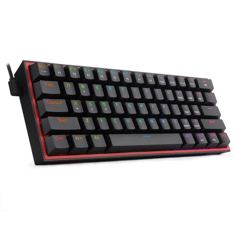 K617 RGB mechanical gaming keyboard in white pink colour with wired USB connection