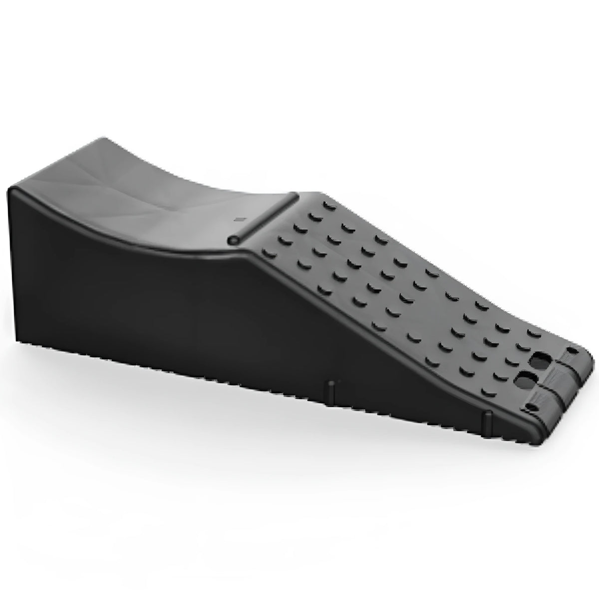 Black car seat pad with dimensions 55x44x33 cm on front driver seat